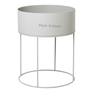 Juego de Macetas de Alambre Blanco, Recubiertas con Polvo, Duraderas, Multiusos, para Interiores y Exteriores, con Drenaje - Product Image 1