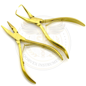 2026 High Quality Stainless Steel Hair Extension Tools Kit Custom Logo Hair Extension <b>Pliers</b> <b>Set</b> Silver Color - Product Image 3