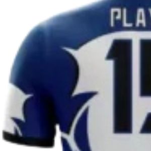 Ensemble de tenue de football bleu roi et blanc avec maillot à manches courtes et short assorti, uniforme d'équipe respirant pour l'entraînement - Product Image 6