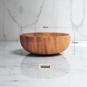 Bol en bois de cuisine haut de gamme, qualité supérieure, surface polie à la main, parfait pour les salades de fruits, les soupes, les collations ou les repas - Product Image 4