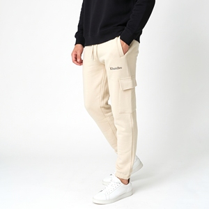 Pantalones Deportivos Beige para Hombre KhumBro, de Lona Transpirable, Cintura Elástica con Cordón, Múltiples Bolsillos, Ropa Casual de Verano - Product Image 5