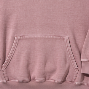 เสื้อฮู้ดดี้สีซีดจางแบบวินเทจสำหรับผู้ชาย ปี 2026 ขายส่ง เสื้อฮู้ดดี้คุณภาพดี ไม่มีเชือกผูก  สำหรับฤดูใบไม้ผลิและฤดูใบไม้ร่วง สีชมพูฟอกย้อม - Product Image 2