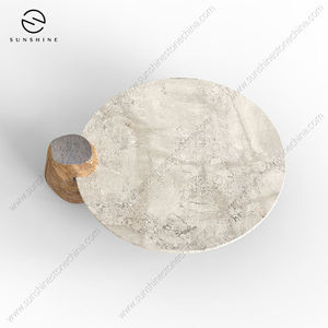 โต๊ะกาแฟหินอ่อนทันสมัย ดีไซน์มินิมอล เฟอร์นิเจอร์ห้องนั่งเล่นทำมือ - Product Image 5