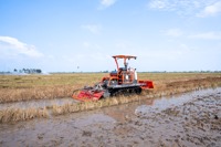 Tracteur à chenilles Hogico 3-en-1 70HP Machine agricole avec chenille en caoutchouc pour petites exploitations Best-seller