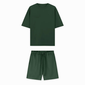 Camisa de Verano de Diseño Nuevo, Corta, con Dos Bolsillos Laterales, Lisa, Formal, OEM, Cómoda y a la Moda, Conjunto de Dos Piezas para Hombre - Product Image 5