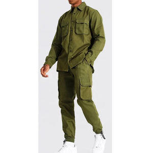 Premium Custom logo Design Jogger Set Tracksuit Wholesale Vendors Training Jogging Wear Private Label Cargo Nylon Tracksuit Men - Product Image 2