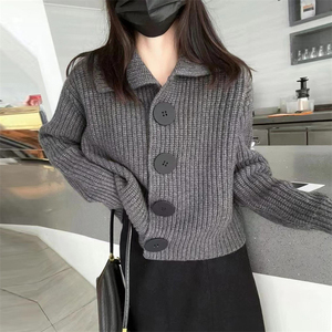 <b>Men's</b> Red And White Striped Knitted Pullover Sweater <b>Long</b> Sleeve Regular Fit Autumn Wear - Product Image 4