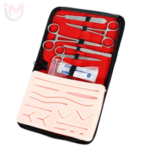 Kit d'entraînement à la suture avec instruments en acier inoxydable et coussin d'entraînement pour étudiants en médecine, ensemble manuel de classe I - Product Image 4
