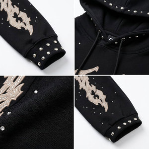 Ensemble de survêtement personnalisé pour homme, style urbain, avec lettres brodées, comprenant un sweat à capuche de haute qualité et un pantalon de jogging ample - Product Image 6