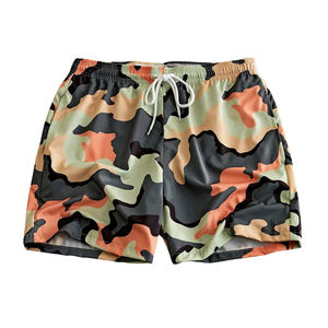 Shorts de bain pour hommes de haute qualité à séchage rapide, solides, surdimensionnés, avec poches, imprimés par sublimation personnalisée, shorts de plage d'été, boardshorts - Product Image 1