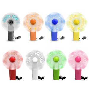 Ventilateurs publicitaires lumineux personnalisés à LED, alimentés par piles, avec messages personnalisés, rechargeables, pour événements et fêtes - Product Image 5