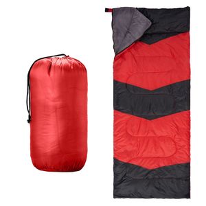 Sacco a Pelo Leggero per Bambini, Impermeabile e Compatto, Design a Busta per Escursionismo e Campeggio in Climi Freddi e Caldi - Rosso - Product Image 2
