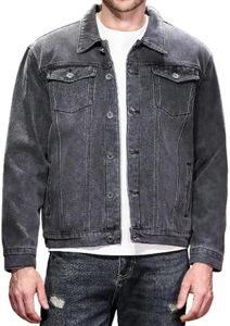 Blouson en jean premium pour homme, délavé vintage, en coton, boutonné, style streetwear décontracté, vêtement d'extérieur, personnalisable OEM ODM, vente en gros - Product Image 5