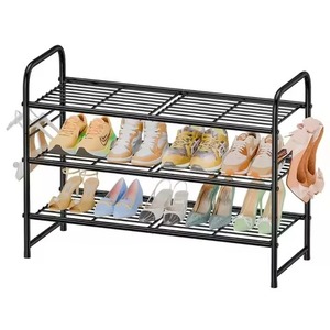 High Demand New Home Storage Shoe Shelf Large Capacity Organizer Entryways Cabinet 4 Layer Metal Iron Waterproof Shoe Racks - Product Image 3