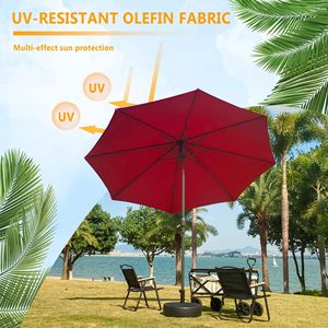 Ombrellone da Giardino in Alluminio da 2,7 m con Manovella e Funzione di Inclinazione - Product Image 6