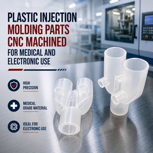 Piezas de Moldeo por Inyección de Plástico Mecanizadas por CNC para Uso Médico y Electrónico - Product Image 2