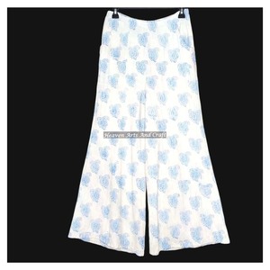 2025 New Women High Waist <b>Palazzo</b> Pants Block <b>Printed</b> Wide Leg Comfortable Summer Casual #1 Most Popular In Women's Pants - Product Image 1