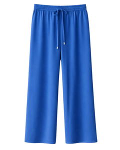 Pantalones Deportivos Anchos Azul Rey para Mujer, Cintura Elástica con Cordón, Pantalones Casuales Holgados, Fabricante OEM, Suministro al por Mayor - Product Image 1