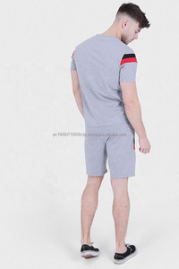 Best Selling Custom Solid Print Twin Set Track Suits Casual Street Fashion Jogger Gym Wear Short <b>Pants</b> Set-Our Top Pick - Product Image 2