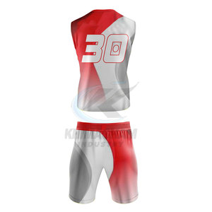 Vêtements d'équipe respirants avec tissu extensible confortable, uniforme de football américain personnalisé en polyester pour les séances d'entraînement - Product Image 3