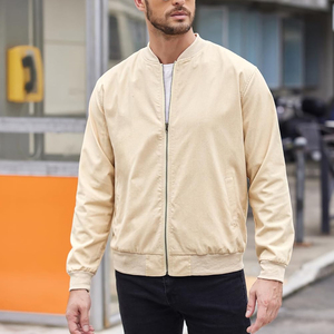 Blouson Bomber d'Hiver Personnalisé pour Homme à Col Montant en Toile – Vente en Gros, Couleur Personnalisée, Logo Frontal, Séchage Rapide, Coupe-Vent, Respirant, Laine - Product Image 4