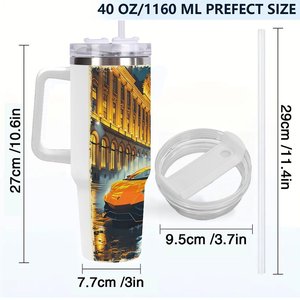 Vaso personalizado de acero inoxidable de 40 oz para estudio de danza y artes escénicas - Product Image 4