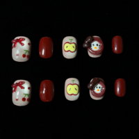 Ongles 100% faits à la main, prix négociable, directement du fabricant, prêts à être expédiés, fabrication sur commande (ODM), faux ongles durables, artisanat exquis.