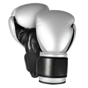 Gants de boxe professionnels personnalisés en cuir PU coloré avec fermeture auto-agrippante respirante et compatible écran tactile - Product Image 6