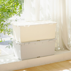 [LIFIST] Lifist Train Container Box - Underbed Slim <b>Storage</b> (40L) & Large Capacity <b>Storage</b> (80L) with Wheels & Clip Lid - Product Image 5
