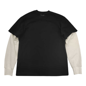 เสื้อยืดแขนยาวพิมพ์ลายสองชั้นสีน้ำตาลสำหรับผู้ชายสไตล์สตรีทแวร์ |   ผ้าฝ้ายแท้ 100% เนื้อหนา |   แห้งเร็ว เป็นมิตรกับสิ่งแวดล้อม - Product Image 1