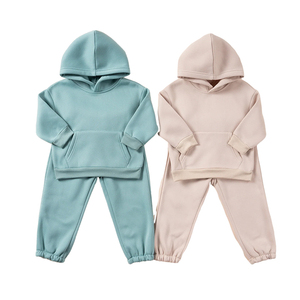 Conjunto Deportivo de Algodón para Niños, Pantalones Deportivos y Sudadera con Capucha, Conjunto Ecológico para Niños, Sudadera con Capucha de Felpa, Ropa Infantil - Product Image 4