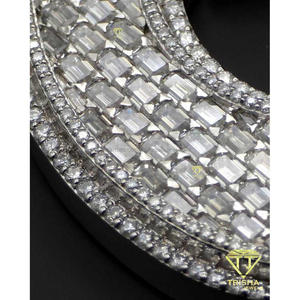 Custom Letter G Pendant with VVS Moissanite Diamond 925 Sterling <b>Silver</b> Iced Out <b>Initial</b> Hip Hop <b>Necklace</b> for Men and Women - Product Image 5
