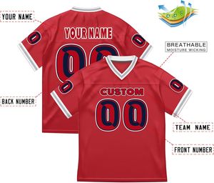 Fabricant de maillots de football américain vintage en polyester respirant avec logo personnalisé, marque privée, OEM, ODM, vêtements - Product Image 2