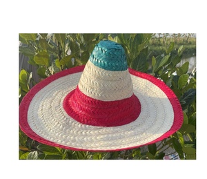 Vente en gros Sombrero Chapeau de paille Usine Vente en gros direct Mexicain Multicolore 50cm Large Bord Fête Restaurant Nuit Fête Cadeaux - Product Image 2