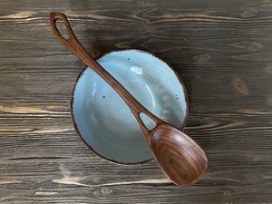 Modern Style Eco-Friendly Wood <b>Spoon</b> for Soup and Porridge Factory Direct with Mirror Polish Kitchenware wooden <b>Serving</b> <b>Spoon</b> - Product Image 4