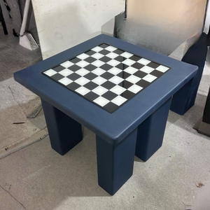 Table d'échecs unisexe Azure Prestige durable avec design intérieur de luxe, emballage personnalisable, origine Haryana, pour usage domestique ou en club - Product Image 3