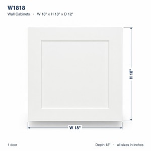 ตู้แขวนผนังครัว OEM ขนาด 18 x 18 นิ้ว สีขาวสไตล์เชคเกอร์ แบบ RTA ขายส่งจากโรงงานเวียดนาม - Product Image 6