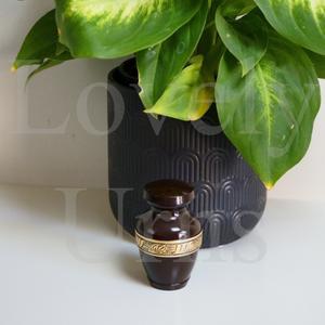 Urna Conmemorativa Aura de Ónix Negro para Cenizas Humanas, Urna Funeraria Pequeña, Mini Urna Decorativa para Cenizas - Product Image 4