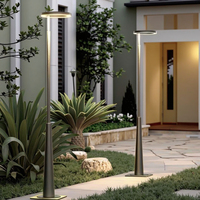 Lampe de jardin LED moderne et minimaliste de 3 m, en aluminium moulé sous pression, pour villa