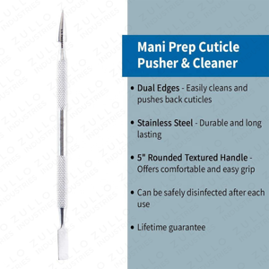 Empujador de Cutículas Profesional de Acero Inoxidable, Raspador de Uñas, Herramienta para Manicura, Pedicura, Limpieza y Cuidado de Uñas - Product Image 2