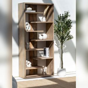 Estante de Exhibición de Madera Vandana Altis Terra, Diseño Moderno y Minimalista de Almacenamiento en Madera Sólida - Product Image 4