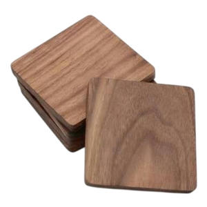 Handmade Walnut Wood <b>Coasters</b> Luxury Round <b>Drink</b> <b>Coasters</b> Set for Coffee Table Protection Eco-Friendly Home Decor In Best Price - Product Image 5