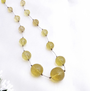 ลูกบอลควอตซ์เลมอนทรงเหลี่ยม, อัญมณีธรรมชาติ, สำหรับทำเครื่องประดับ, ลูกบอลควอตซ์อัญมณีสำหรับทำเครื่องประดับชั้นดี - Product Image 4