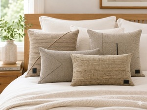 Funda de cojín de lujo amarilla 100% algodón – Almohada decorativa para sofá, decoración del hogar - Product Image 4