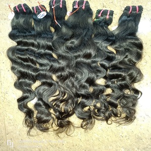 Indian Remy Hair Weave Body Wave Single Drawn Machine Double Weft Human Hair <b>Extensions</b> Weave - Product Image 6