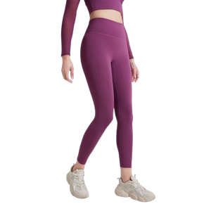 Leggings de Yoga para Mujer, Cintura Alta, Acanalados, Ecológicos, Transpirables, con Logotipo, Color Azul Claro, Pantalones Deportivos Elásticos - Product Image 3