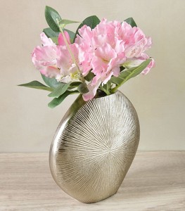 Vase décoratif en aluminium, décoration moderne pour la maison, centre de table en métal, vase pour salon, hôtel, décoration de mariage - Product Image 2