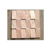 Dalles et carreaux en pierre calcaire rose citron durable et antidérapant pour la conception intérieure et extérieure