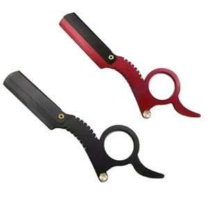 Maquinilla de Afeitar Premium de Acero Inoxidable de Una Sola Hoja para Hombre, Herramienta de Afeitado Facial Desechable de Alta Calidad con Mango de Aleación de Zinc de Doble Filo - Product Image 1