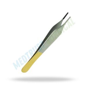 Adson TC Pince à pansements chirurgicale en carbure de tungstène, délicate, lisse, taille standard - Product Image 3